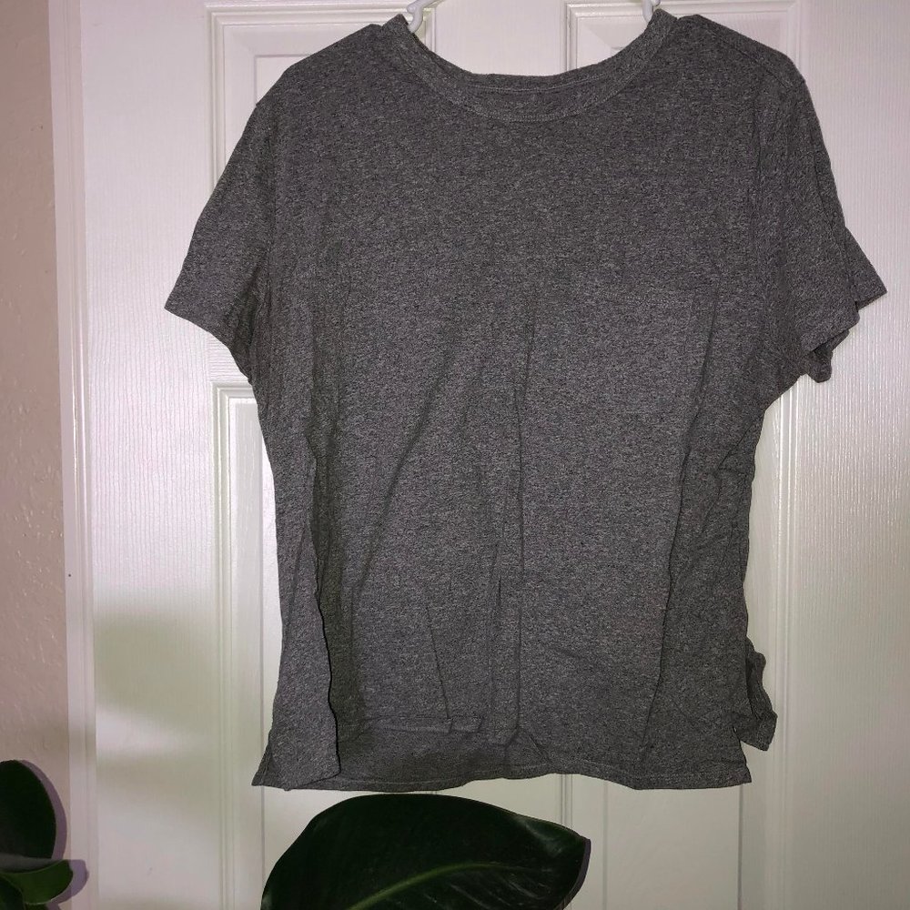 Gray Basic Pocket Tee